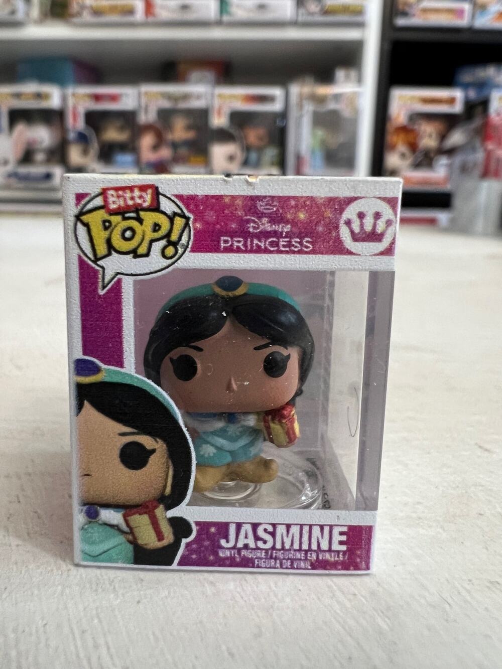 BITTY Holiday Jasmine w/ Gift 1" Funko Pop Aladdin Disney Princesses Christmas
